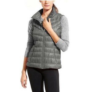 Athleta Jackets & Coats Downalicious Deluxe Vest Shadow Grey